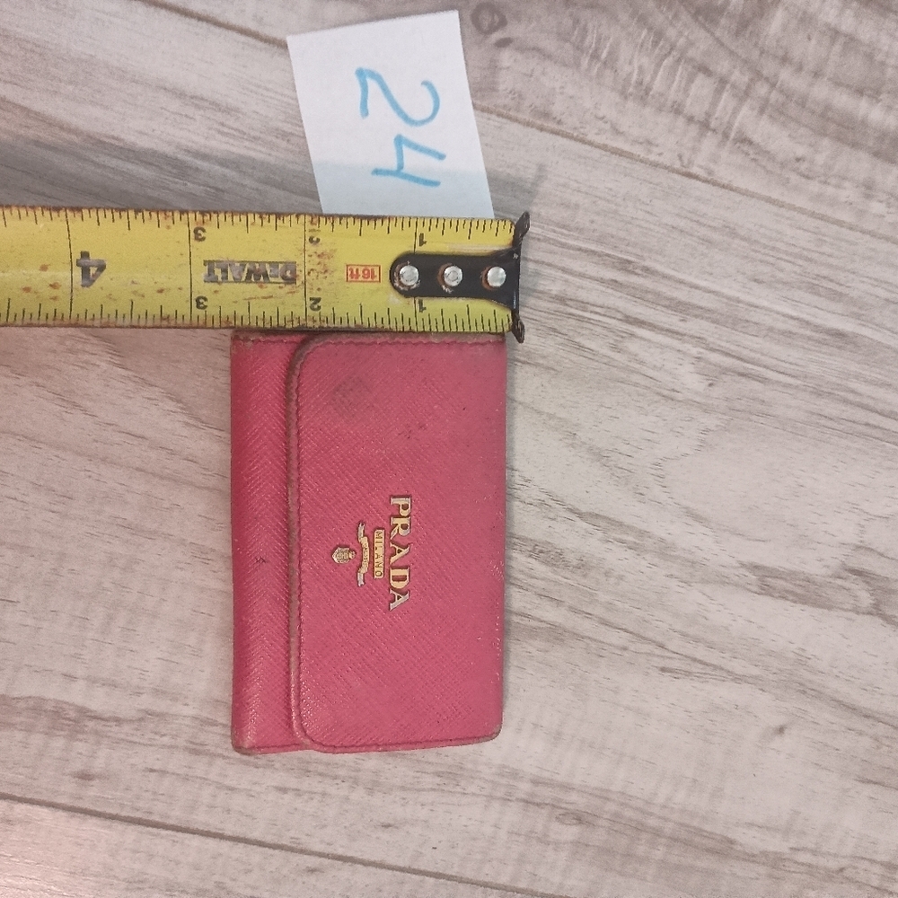 Prada hot pink saffiano leather key holder - Picture 11 of 11